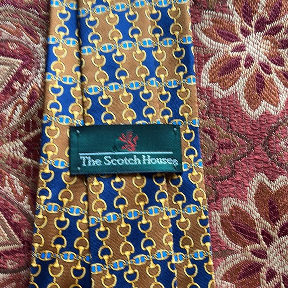 Vintage the scotch house equestrian silk necktie - Picture 3 of 5